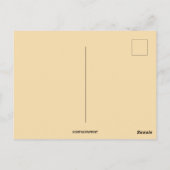 ヴィンテージイースターバニーズライディングランブ ポストカード (裏面)