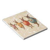 ヴィンテージイースターバニーズ踊りウィズエッグコスチューム ノートパッド (アングル)