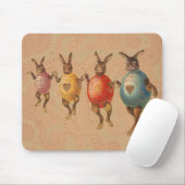 ヴィンテージイースターバニーズ踊りウィズエッグコスチューム マウスパッド (マウス)