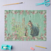 ヴィンテージイースターバニーデクページティッシュペーパー 薄葉紙 (クラフト)