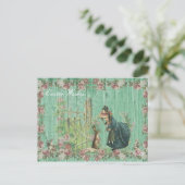 ヴィンテージイースターバニーフローラ シーズンポストカード (スタンド正面)