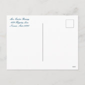 ヴィンテージイースターバニーフローラ シーズンポストカード (裏面)