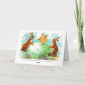 ヴィンテージイースターバニーベビーシック惑星アース卵 カード (裏面)