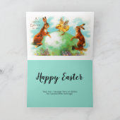 ヴィンテージイースターバニーベビーシック惑星アース卵 カード (内部)