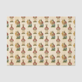 ヴィンテージイースターバニーホリデーパーティティッシュ 薄葉紙