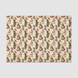 ヴィンテージイースターバニーホリデーパーティーのティッシュタイル 薄葉紙