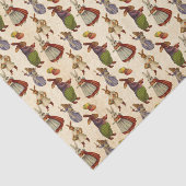 ヴィンテージイースターバニーホリデーパーティーのティッシュタイル 薄葉紙 (詳細)