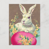ヴィンテージイースターバニーホリデー ポストカード (正面)