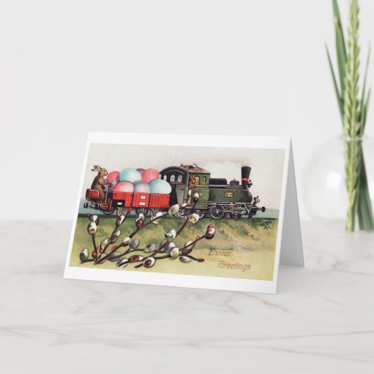 ヴィンテージイースターバニー列車 カード (正面)
