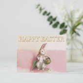 ヴィンテージイースターバニー挨拶 シーズンポストカード (スタンド正面)