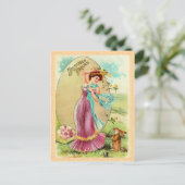 ヴィンテージイースターバニー葉書 シーズンポストカード (スタンド正面)