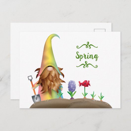 ヴィンテージイースターバニー葉書 シーズンポストカード (正面/裏面)