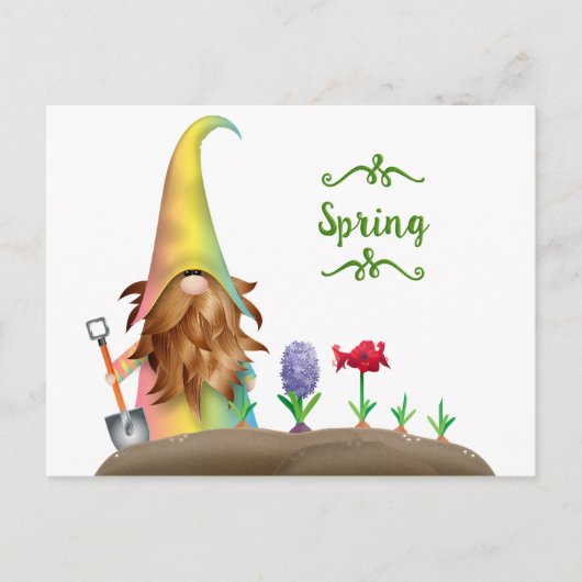 ヴィンテージイースターバニー葉書 シーズンポストカード (正面)