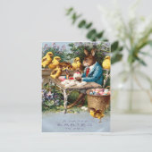 ヴィンテージイースターバニー葉書 シーズンポストカード (スタンド正面)