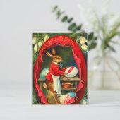 ヴィンテージイースターバニー葉書 シーズンポストカード (スタンド正面)