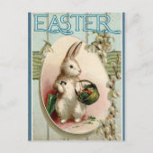 ヴィンテージイースターバニー葉書 ポストカード (正面)