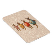 ヴィンテージイースターバニー踊りと卵コスチューム マグネット (右側)