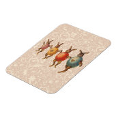 ヴィンテージイースターバニー踊りと卵コスチューム マグネット (左側)