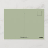 ヴィンテージイースターバニー踊りと小さな女の子 ポストカード (裏面)