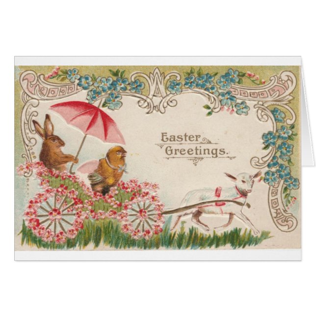 ヴィンテージイースターバニー馬車 (正面横)