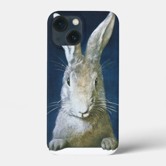 ヴィンテージイースターバニー、かわいい毛皮の白うさぎ Case-Mate iPhoneケース (裏面)