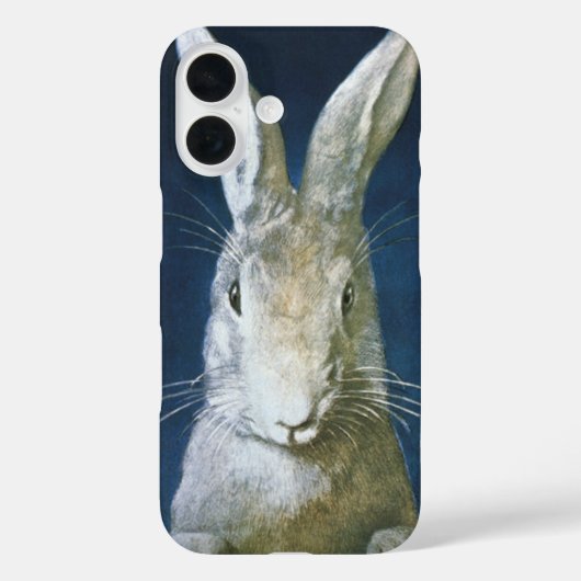 ヴィンテージイースターバニー、かわいい毛皮の白うさぎ Case-Mate iPhoneケース (裏面)