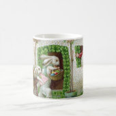 ヴィンテージイースターバニー&イースターエッグスガーデン コーヒーマグカップ (中央)