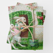 ヴィンテージイースターバニー&イースターエッグスガーデン ラッピングペーパーシート (インサイチュ)