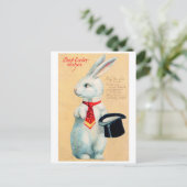 ヴィンテージイースターバニー ポストカード (スタンド正面)