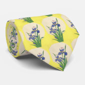 ヴィンテージイースターパープルガーデンアイリス花 ネクタイ (ロール)
