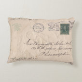 ヴィンテージイースタービクトリアンポストガール&ボーイ アクセントクッション (裏面)