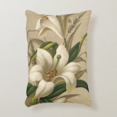 ヴィンテージイースタービクトリアンユリ、花の開花 アクセントクッション (正面(垂直))