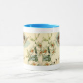 ヴィンテージイースタービクトリアン、ユリの花と天使 マグカップ (中央)