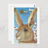 ヴィンテージイースタービッグバニー ポストカード (正面/裏面)