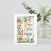 ヴィンテージイースターピースハイムと金ゴールドチューリップ シーズンポストカード (スタンド正面)