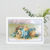 ヴィンテージイースターフローラと雛 シーズンカード (スタンド正面)