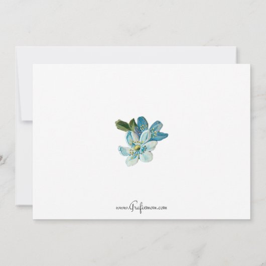 ヴィンテージイースターフローラと雛 シーズンカード (裏面)