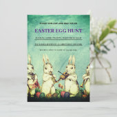 ヴィンテージイースターブランチ卵狩り招待状 招待状 (スタンド正面)