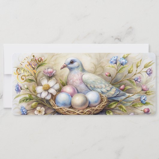 ヴィンテージイースターブランチ招待状 招待状 (裏面)