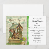 ヴィンテージイースターブランunchホリデー招待状 招待状 (正面/裏面)