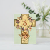 ヴィンテージイースターホリディグリーティングポストカード シーズンポストカード (スタンド正面)