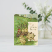 ヴィンテージイースターホリディシックハガキ シーズンポストカード (スタンド正面)