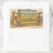 ヴィンテージイースターホリデーアートステッカー 長方形シール (バッグ)