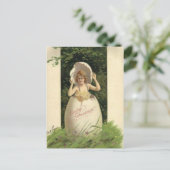 ヴィンテージイースターホリデーアートハガキ シーズンポストカード (スタンド正面)