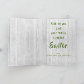 ヴィンテージイースターホリデーカード シーズンカード (内部)