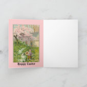 ヴィンテージイースターホリデーグリーティングカード シーズンカード (内部)