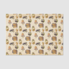 ヴィンテージイースターホリデーパターンパーティー組織 薄葉紙