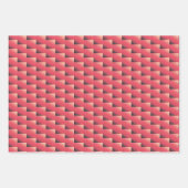 ヴィンテージイースターホワイトブンニースピンクとグリーン ラッピングペーパーシート (正面2)