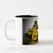 ヴィンテージイースターホワイトラビット&ベビーチックス, ZSSG ツートーンマグカップ (左)