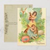 ヴィンテージイースターポストカード シーズンポストカード (正面/裏面)